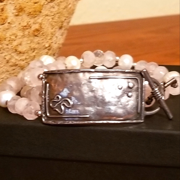 RARE Silpada Sterling Silver & Pearl Bracelet - Picture 4 of 13
